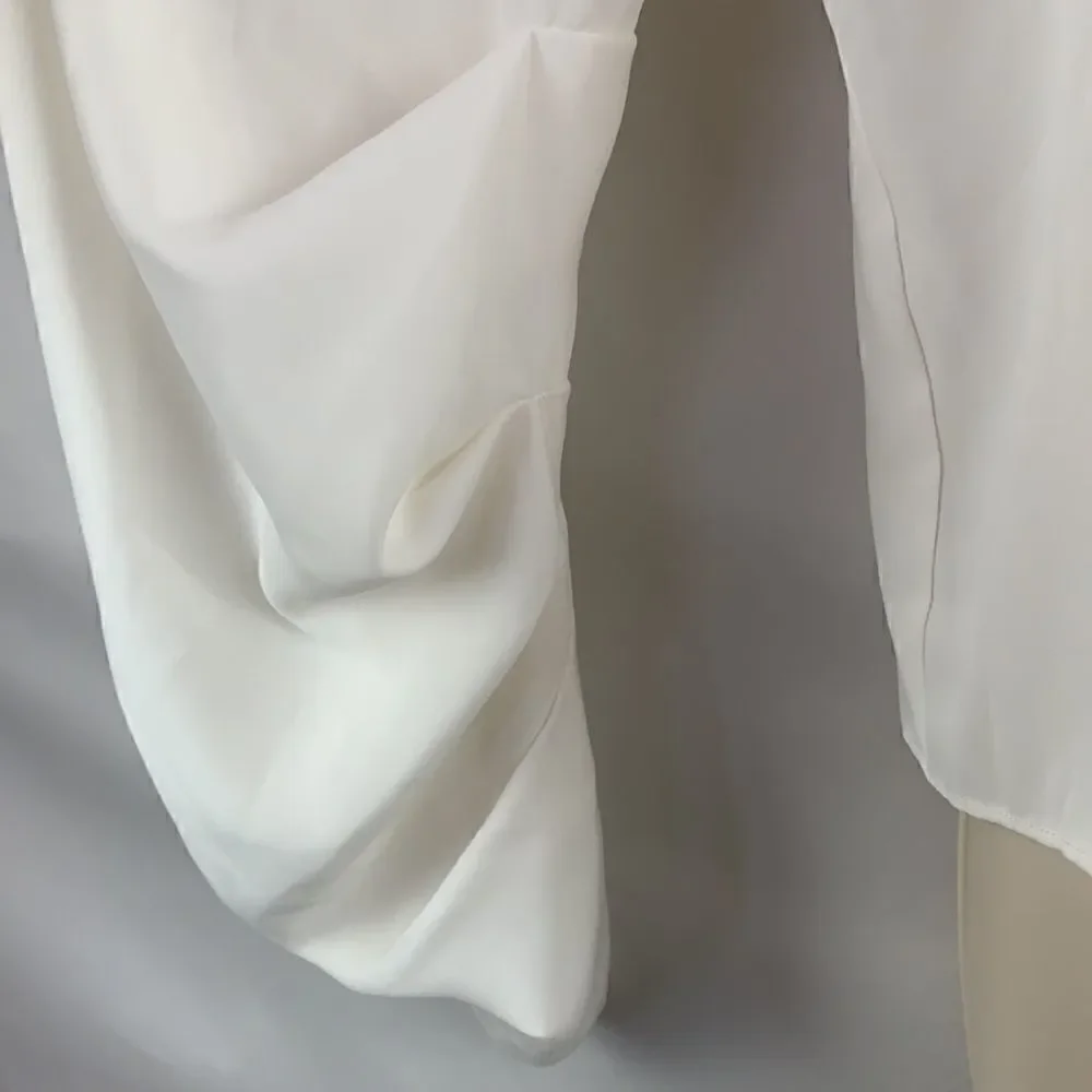 Amanda Uprichard NY ivory popover blouse size small NWT